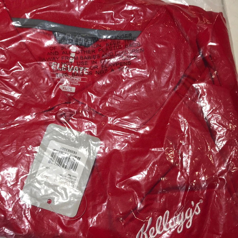 Kellogg’s brand new polo with tags in a sealed bag